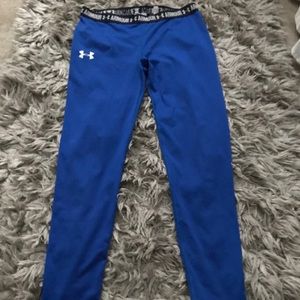 royal blue under armer leggings